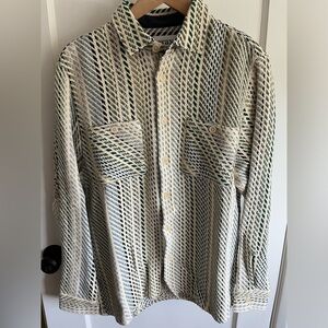 Wax London Whiting overshirt in Mint Green L